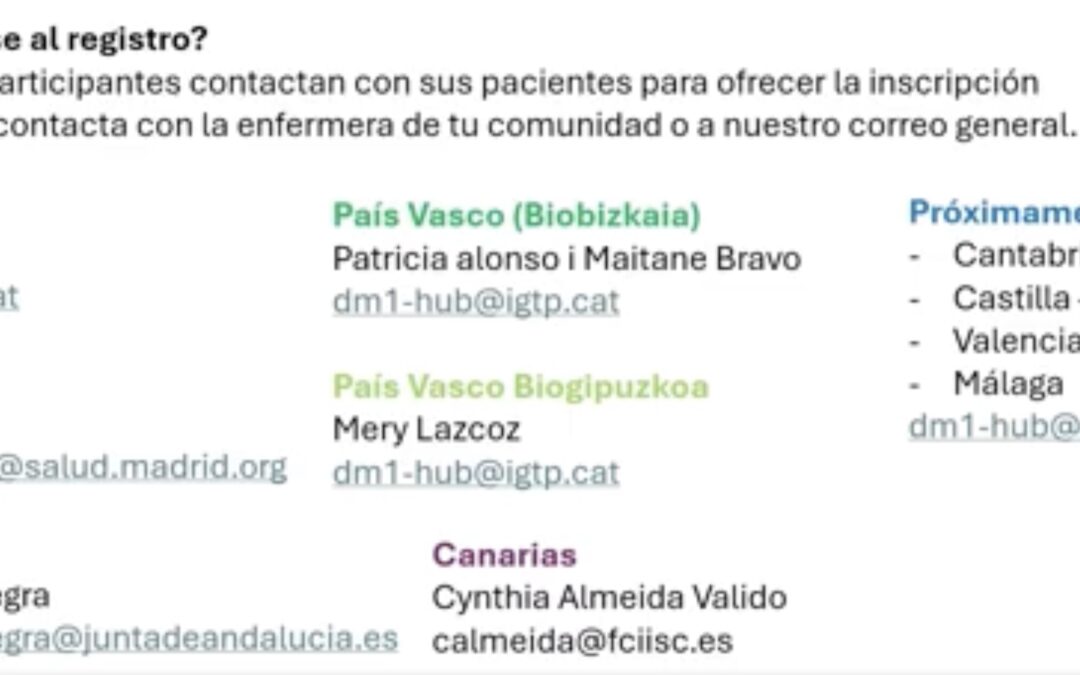 Segundo grupo de presentaciones del evento entre investigadores, clínicos y pacientes de DM1 en Biobizkaia el 14 de Noviembre (2 de 3)