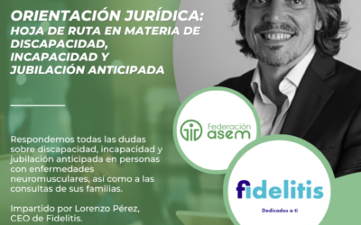 Orientación jurídica  en materias de discapacidad, incapacidad y jubilación anticipada